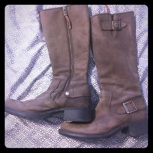 Timberland leather knee-high boots